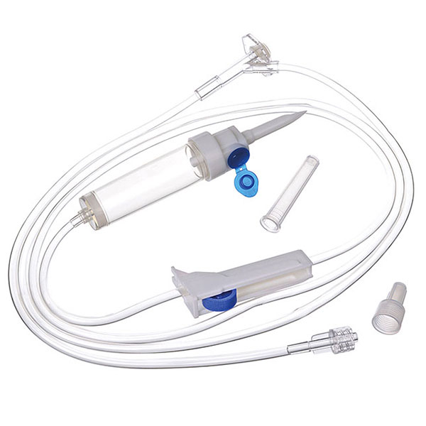 Y-port infusion giving set