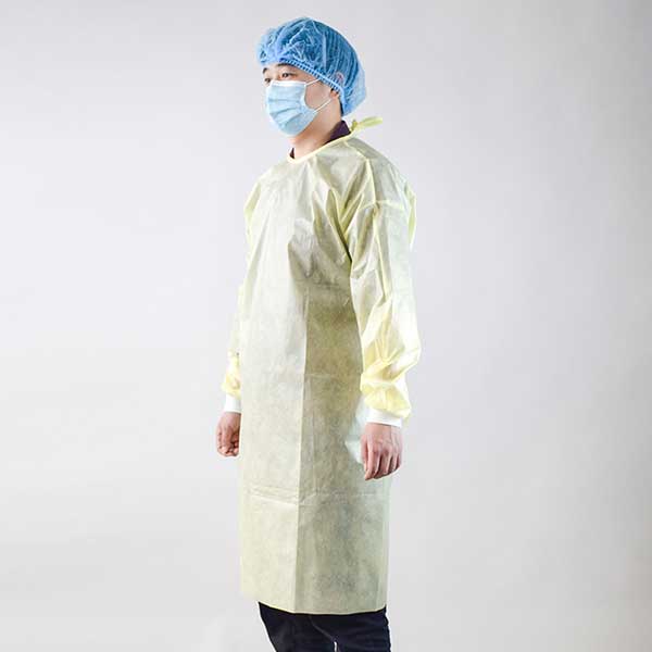 Medical use isolation gown  type D-Yellow