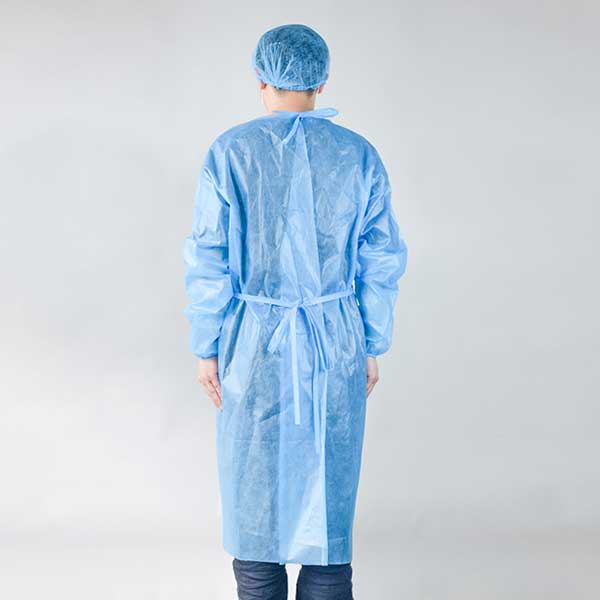 Medical use isolation gown  type D-Blue